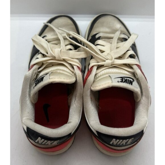Nike Dunk Low SE Black Toe Bright Crimson Women's Size 5 Pale Ivory HQ3423-635 - Picture 5 of 9